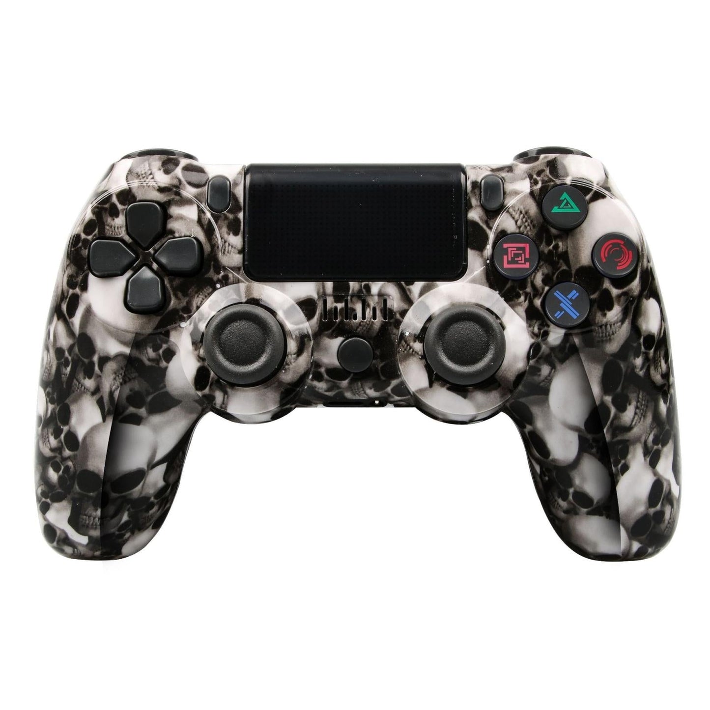 Wireless Bluetooth Game Controller for Ps4 with Dual Vibration and Light Strip - Star Red