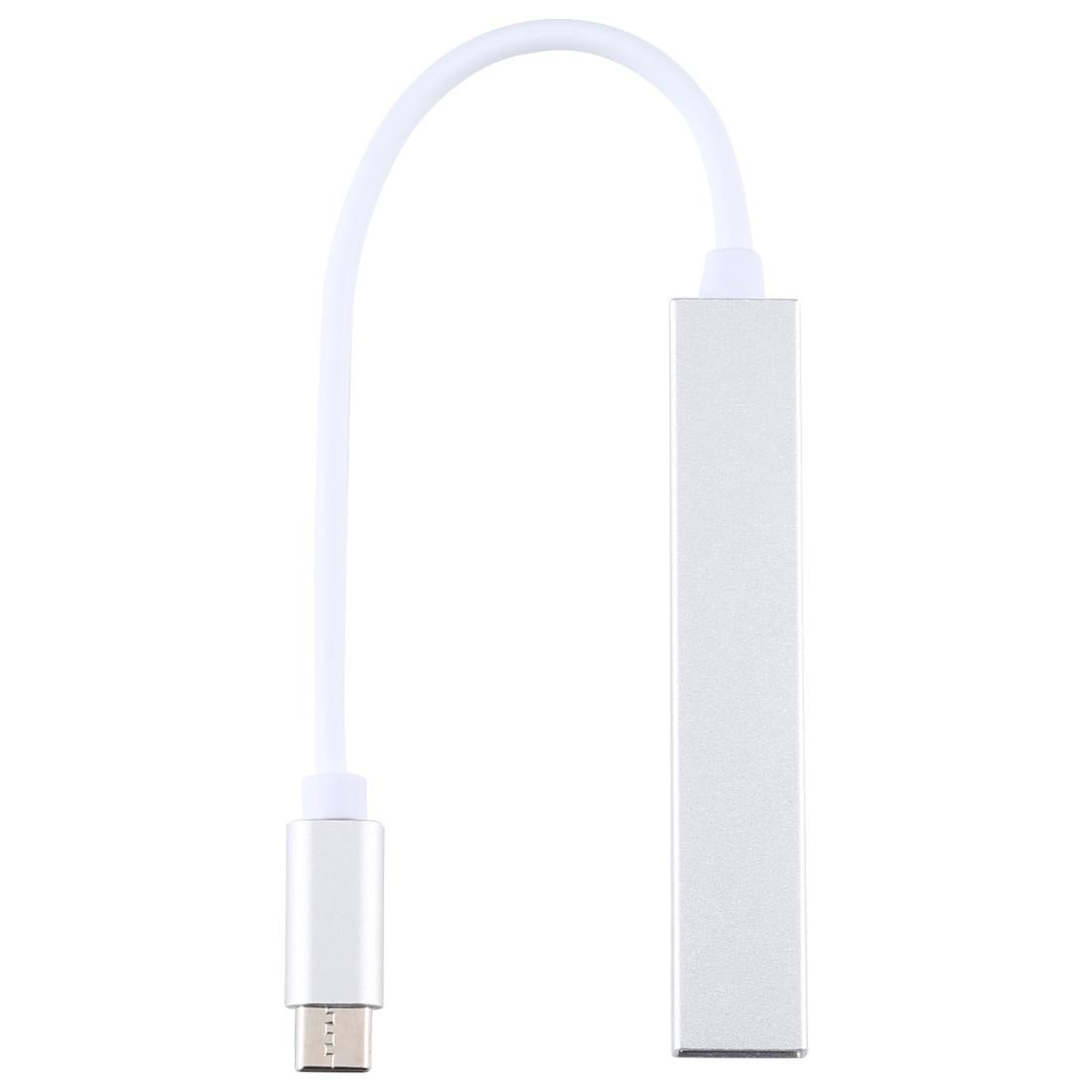 4-Port Usb-C Hub Adapter With Usb 3.0 - Silver