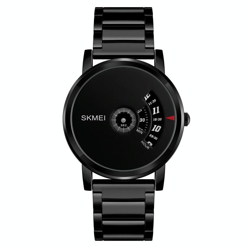 Stylish 30m Waterproof Quartz Watch with Stainless Steel Band - Silver