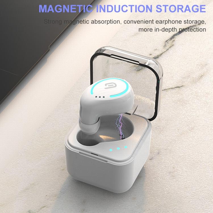 Mini Wireless Bluetooth Earphone with Charging Box - M-b8 - Silver
