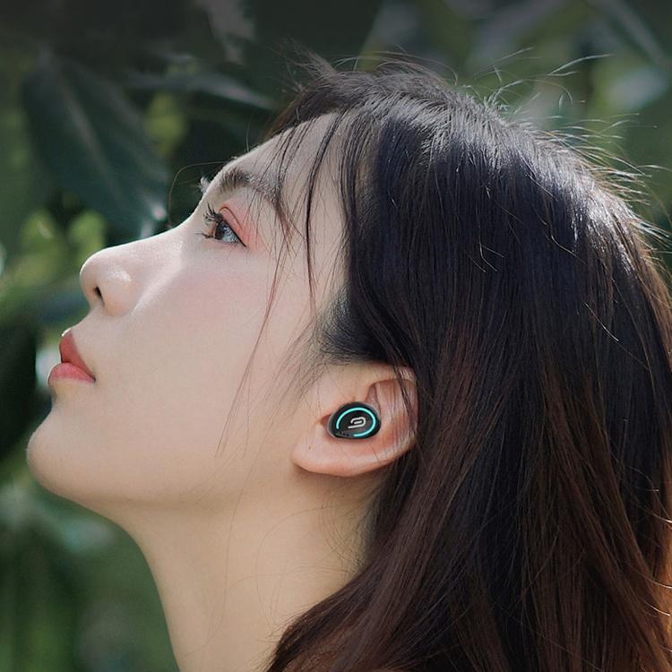 Mini Wireless Bluetooth Earphone with Charging Box - M-b8 - Silver