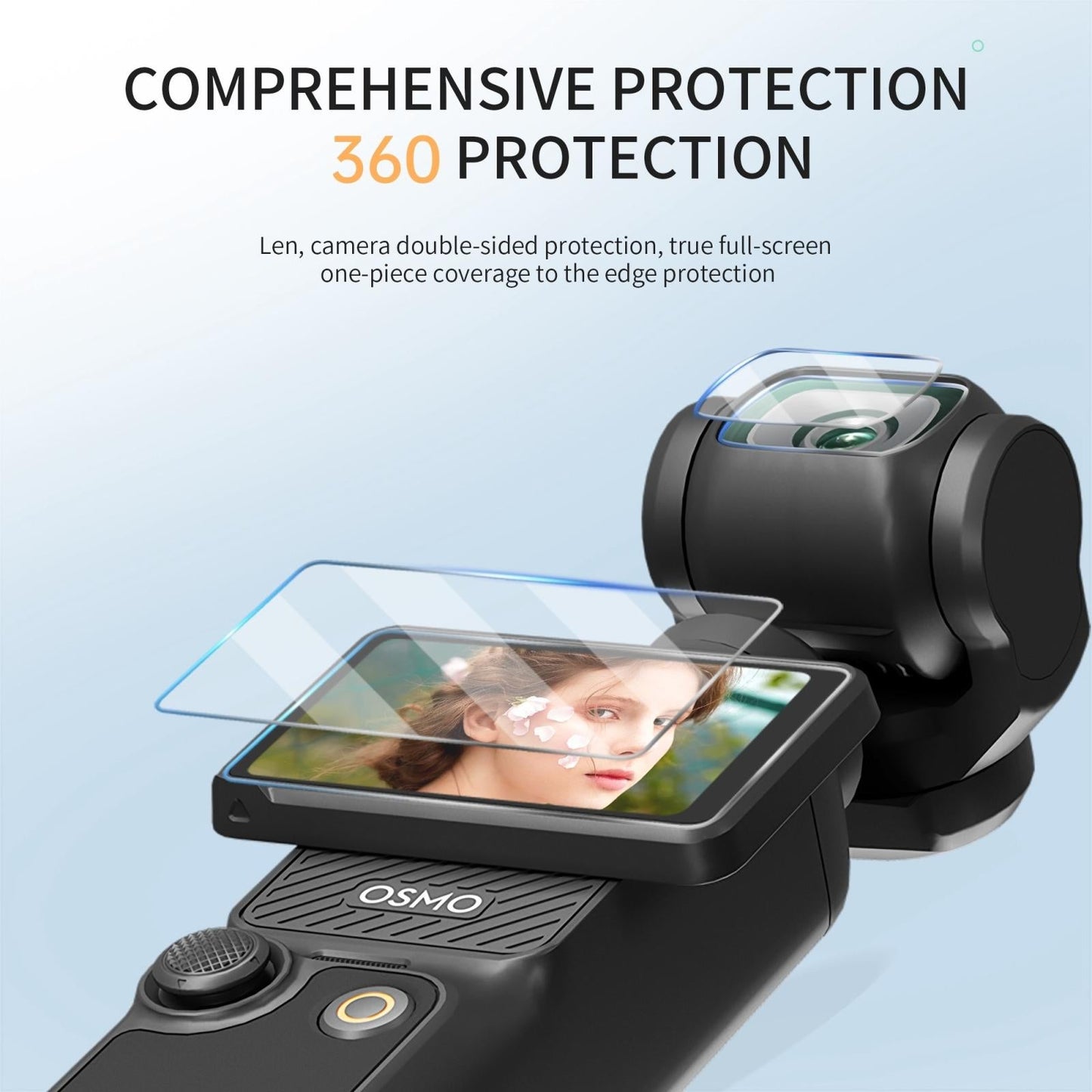 2-pack Tempered Glass Lens Protector for Dji Pocket 3