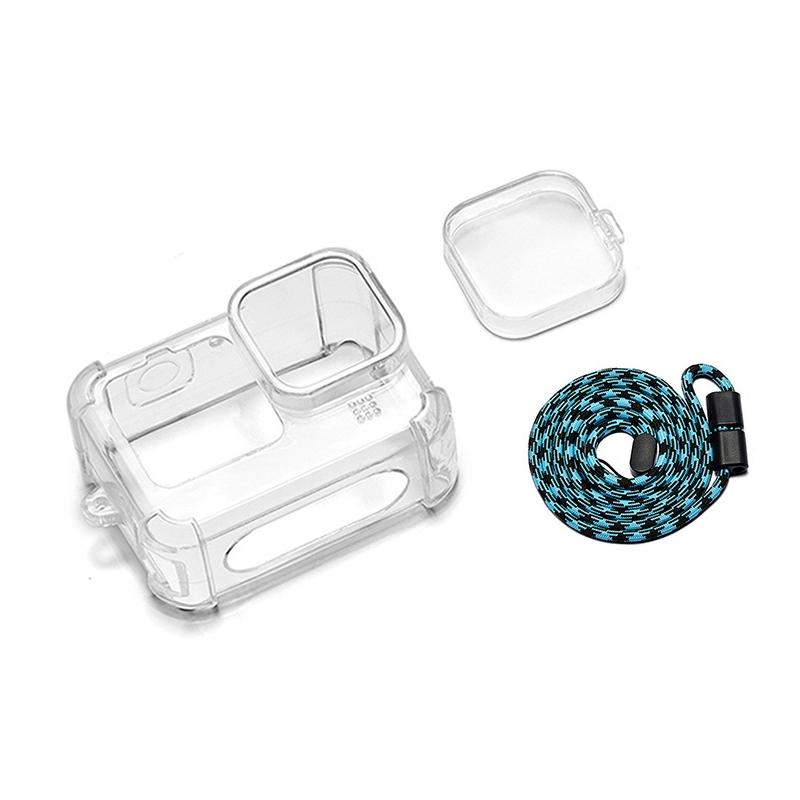 Tpu Case with Lens Cap and Neck Strap for Gopro Hero 9 / 10 / 11 / 12