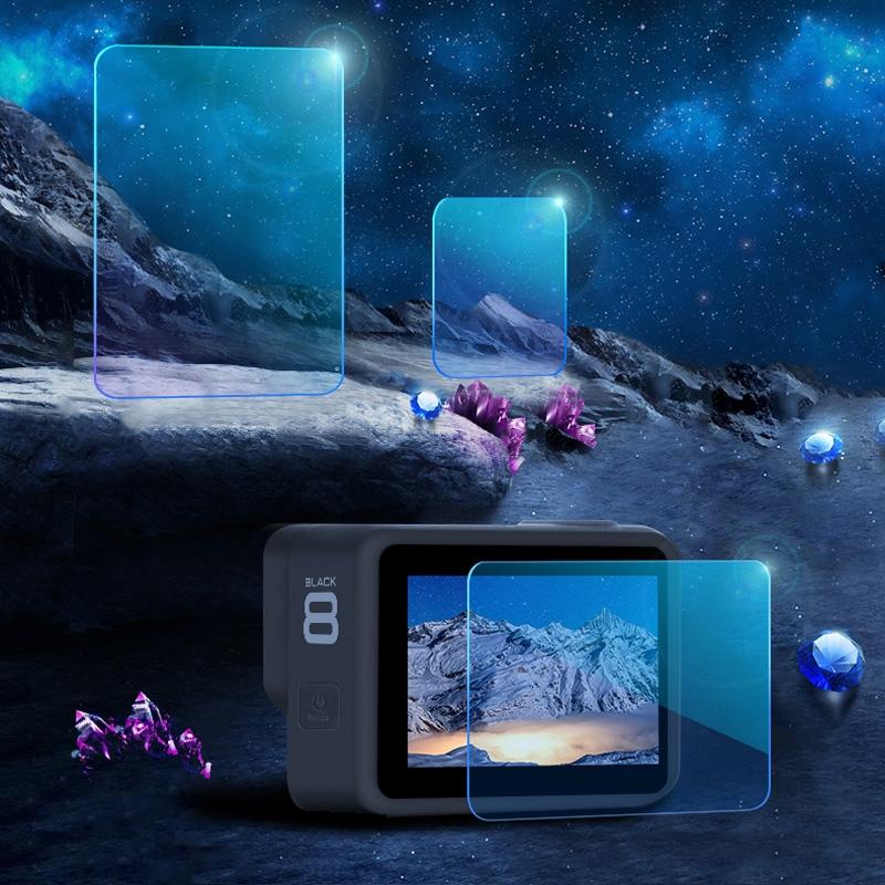 Tempe Glass Film For Gopro Hero8 Lens And Display - Clear