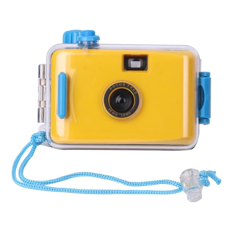 Waterproof Retro Film Camera for Kids - Mini Point-and-shoot 5m - Baby Blue