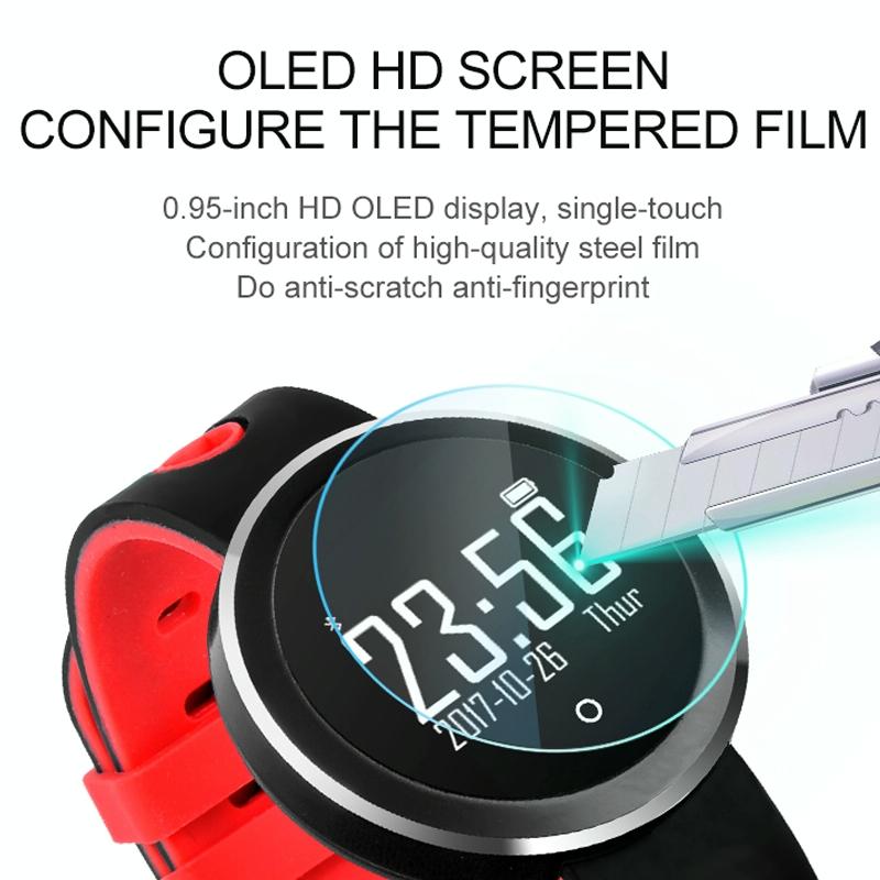 0.95 Inch Hd Oled Screen Display Bluetooth Smart Bracelet Ip68 Waterproof Support Pedometer / Sedentary Reminder / Heart Rate Monitor / Sleep Monitor Compatible With Android And Ios Phones - White