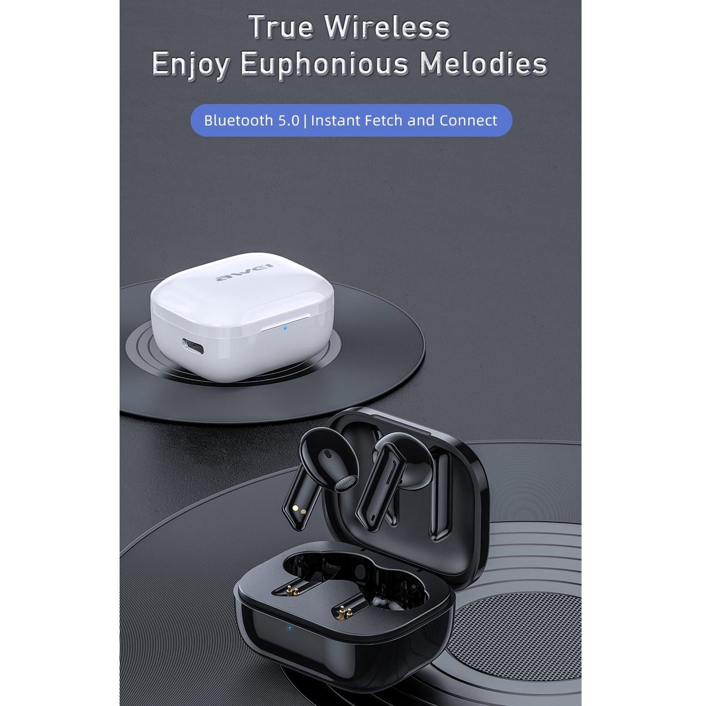 True Wireless Stereo Bluetooth 5.0 Earphones - T36 - White