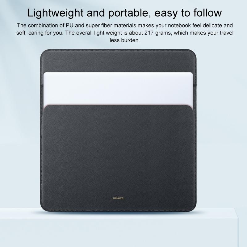 13 Inch Leather Laptop Protective Bag for Matebook x - White