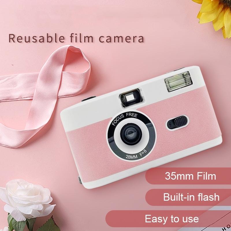 Retro Manual Reusable Film Camera for Kids - no Film - Blue