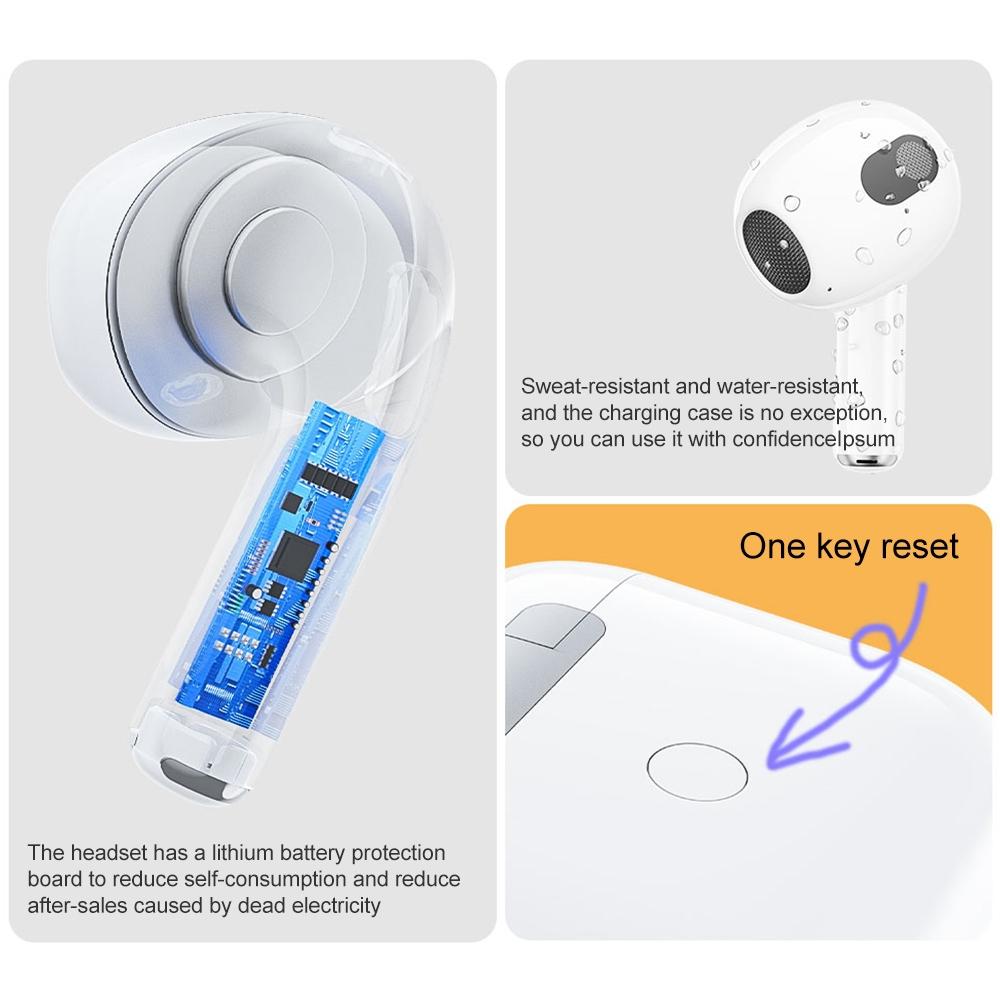 Pro True Wireless Stereo Bluetooth Earphones - White