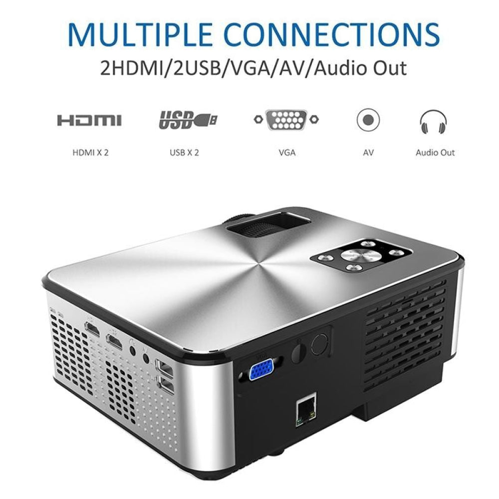 720P Hd Smart Projector - Hdmi X 2 Usb X 2 Vga Av - 1280X720 Resolution - White
