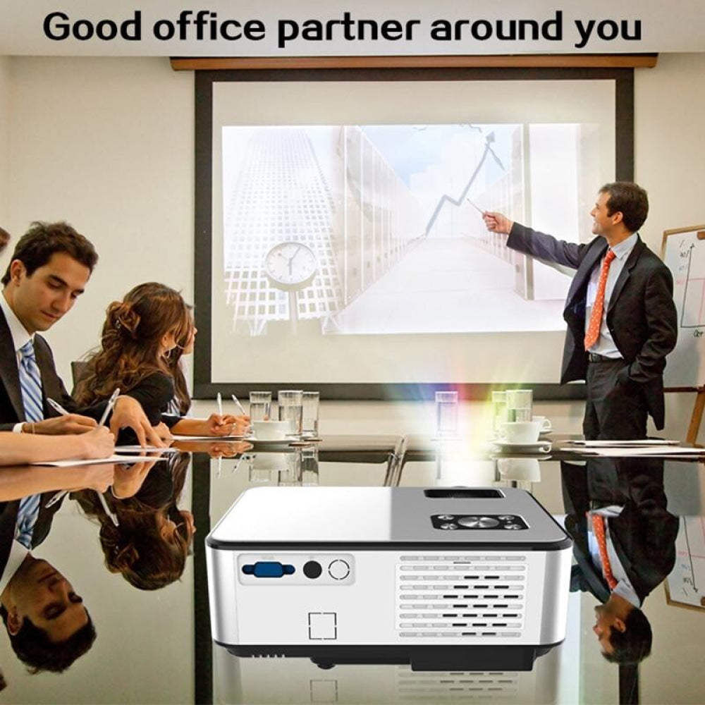 720P Hd Smart Projector - Hdmi X 2 Usb X 2 Vga Av - 1280X720 Resolution - White
