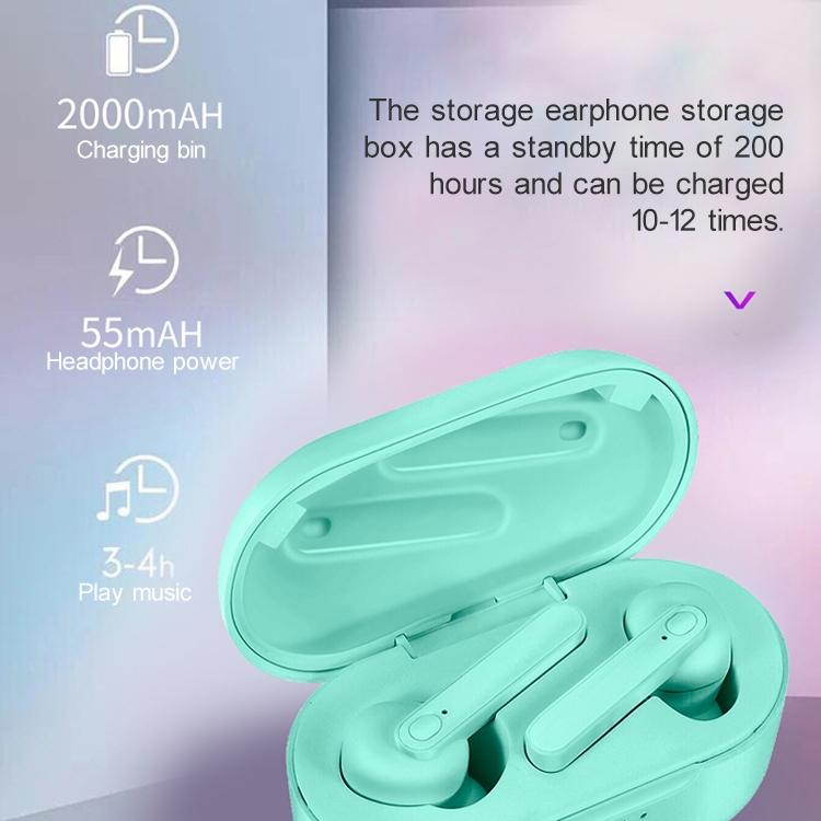 Waterproof Bluetooth Earphones with Magnetic Charging Box - 5.0 - White