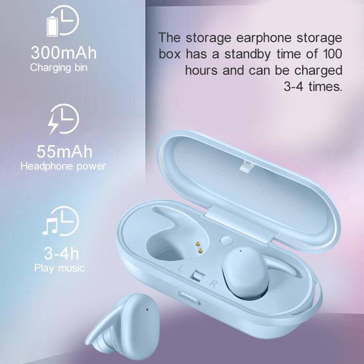 Waterproof Wireless Bluetooth Earphones with Magnetic Charging Box - 300mah - White