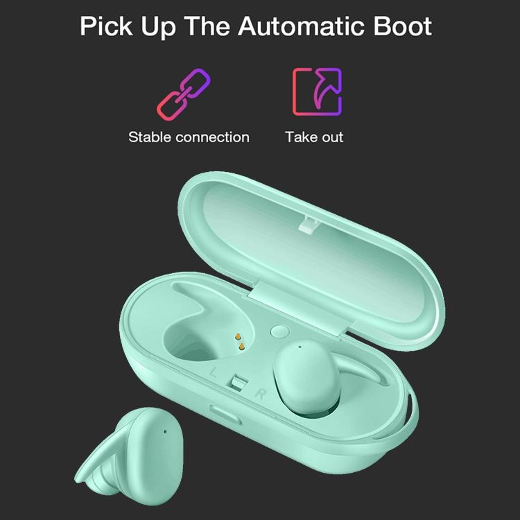 Waterproof Wireless Bluetooth Earphones with Magnetic Charging Box - 300mah - White