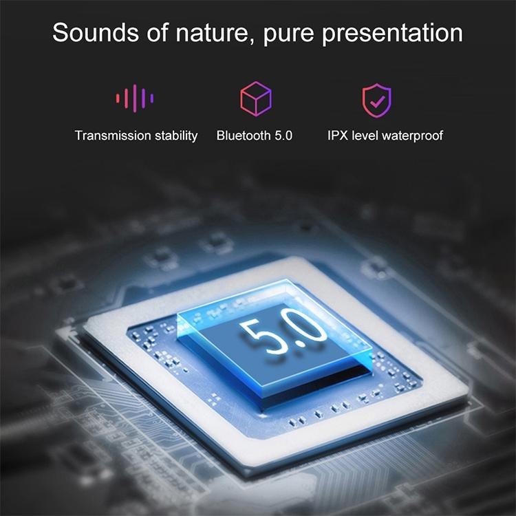 Waterproof Wireless Bluetooth Earphones with Magnetic Charging Box - 300mah - White
