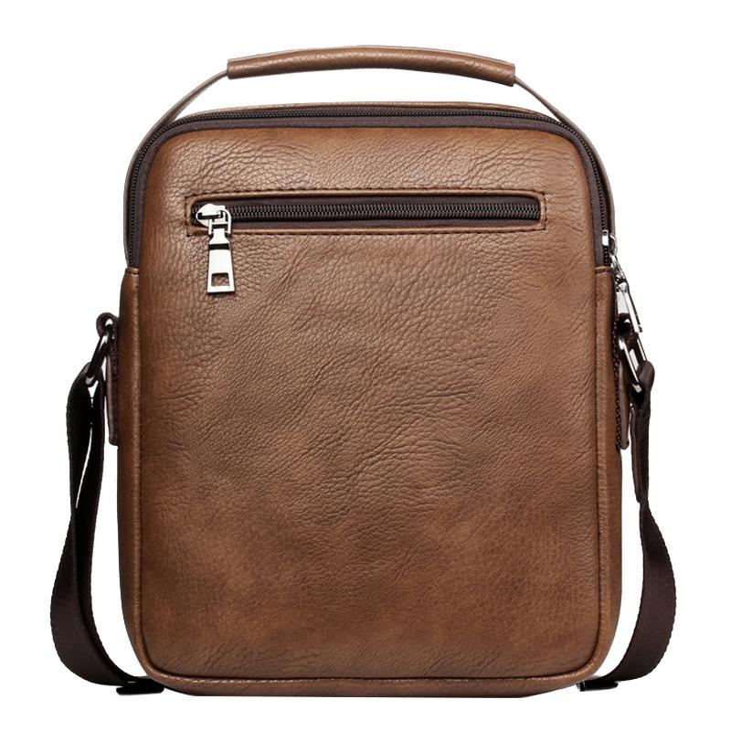 Versatile Men's Crossbody Bag For Business - Brown