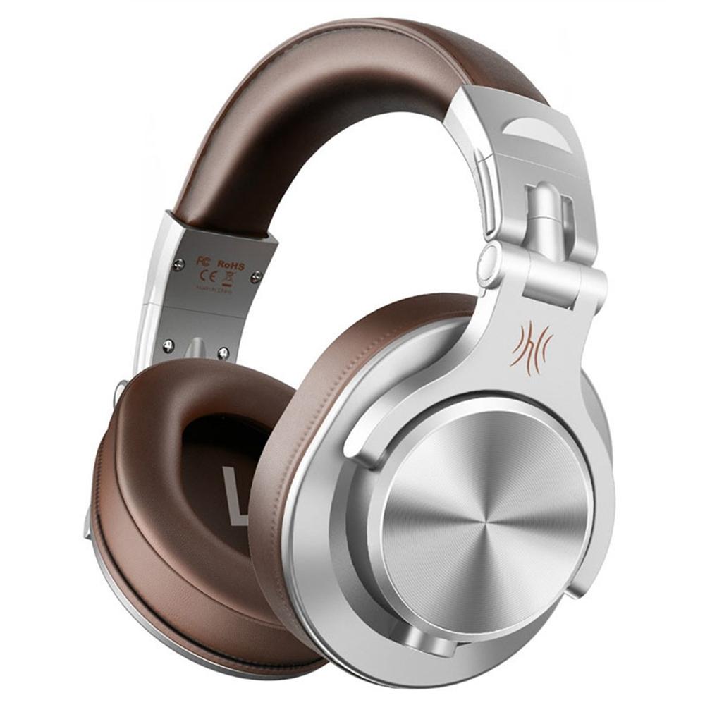 Noise-Cancelling Headset With Mic - Brown
