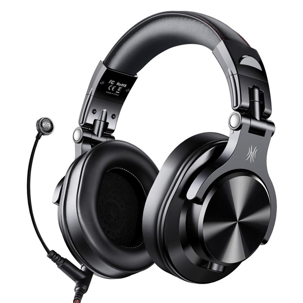 Noise-Cancelling Headset With Mic - Brown