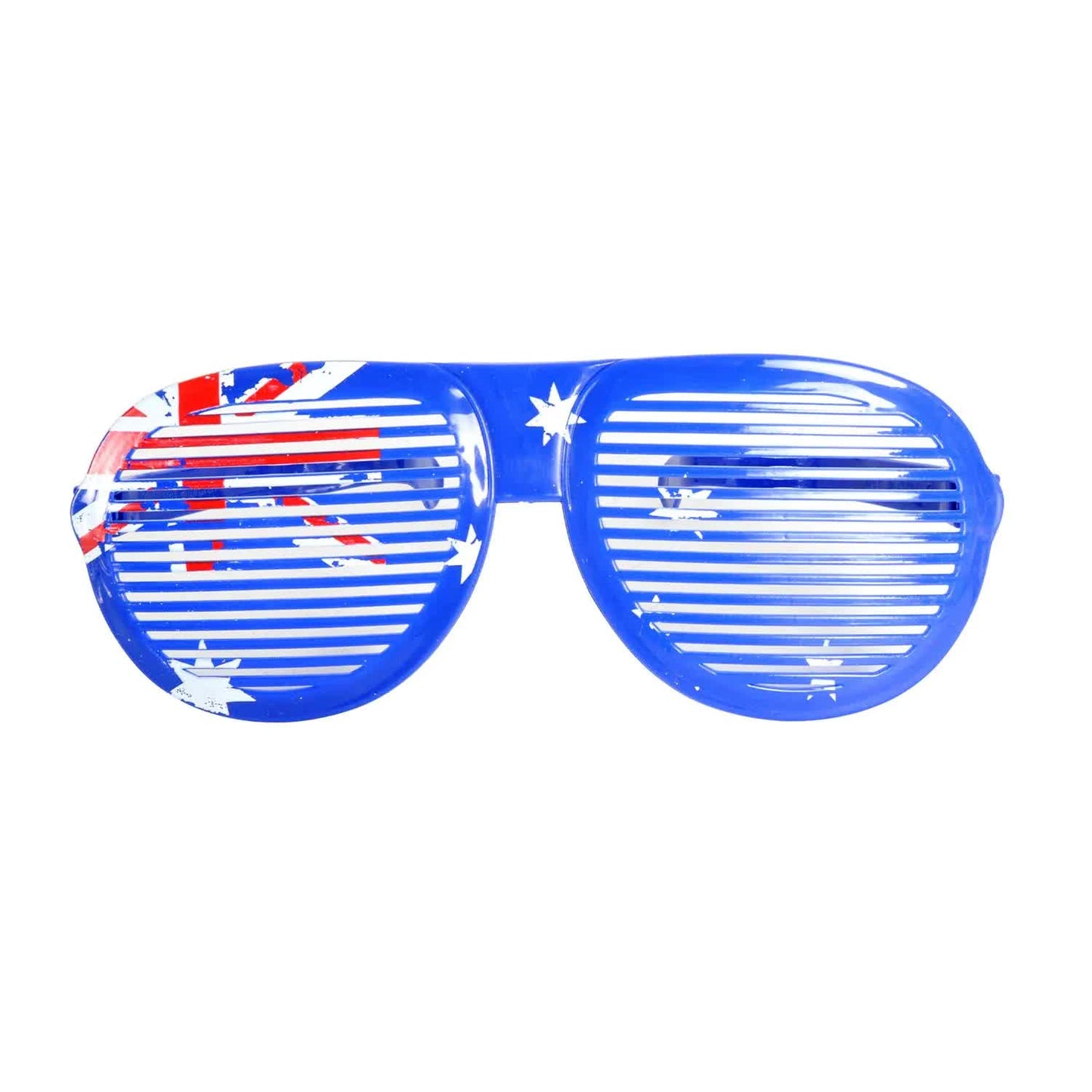Jumbo Party Costume Glasses - Australian Flag Design - Wayfarer Oversized 26cm Wide