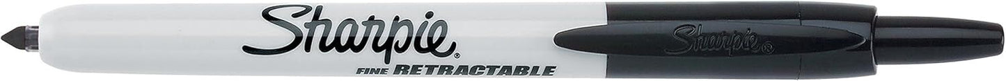 Sharpie Fine Point Retractable Permanent Marker - Black