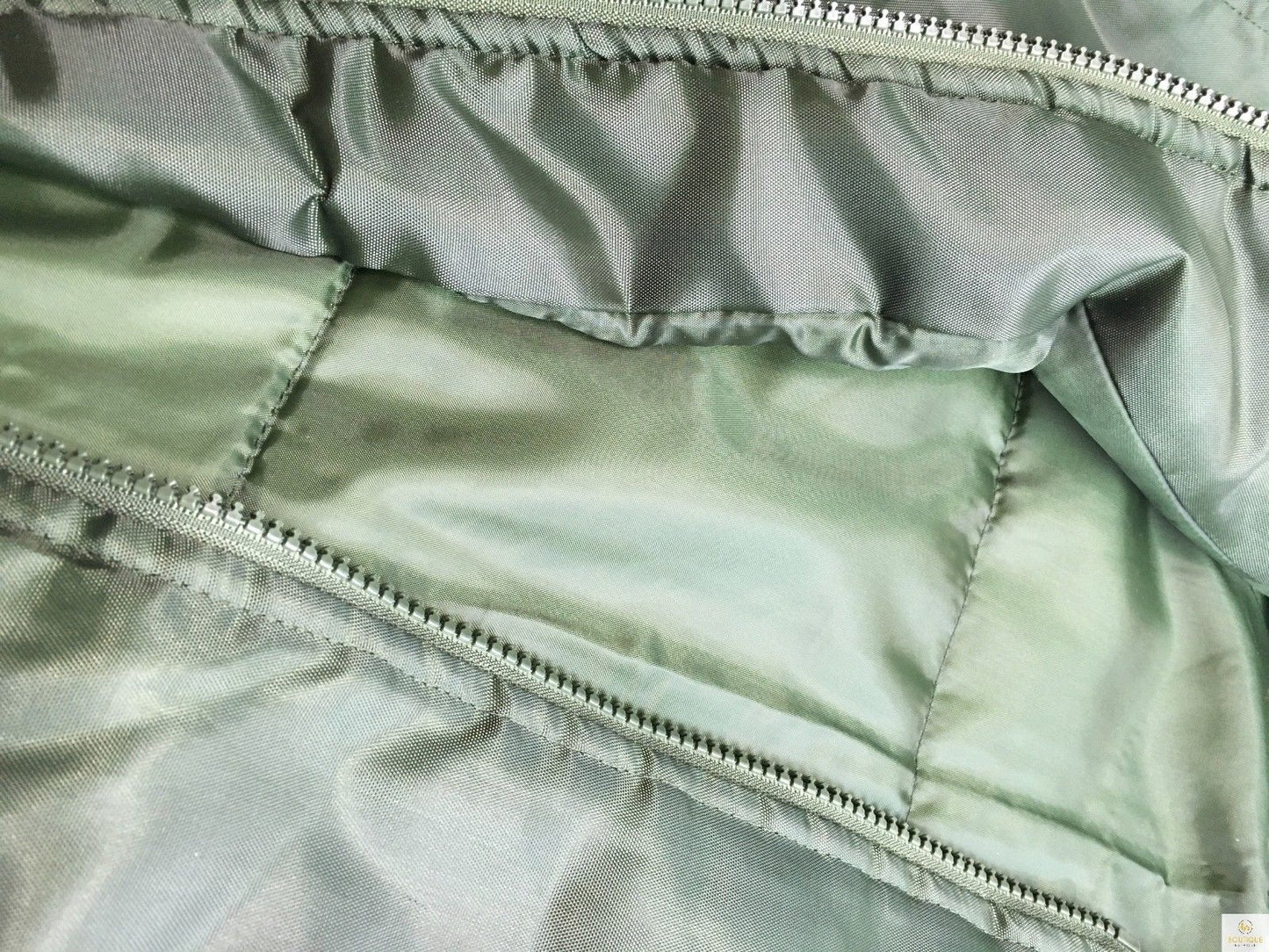 Plus Size Quilted Jacket Zip Up Classic Padded Flight Flying Winter Big & Tall - Bottle Green - Bottle Green - 6XL