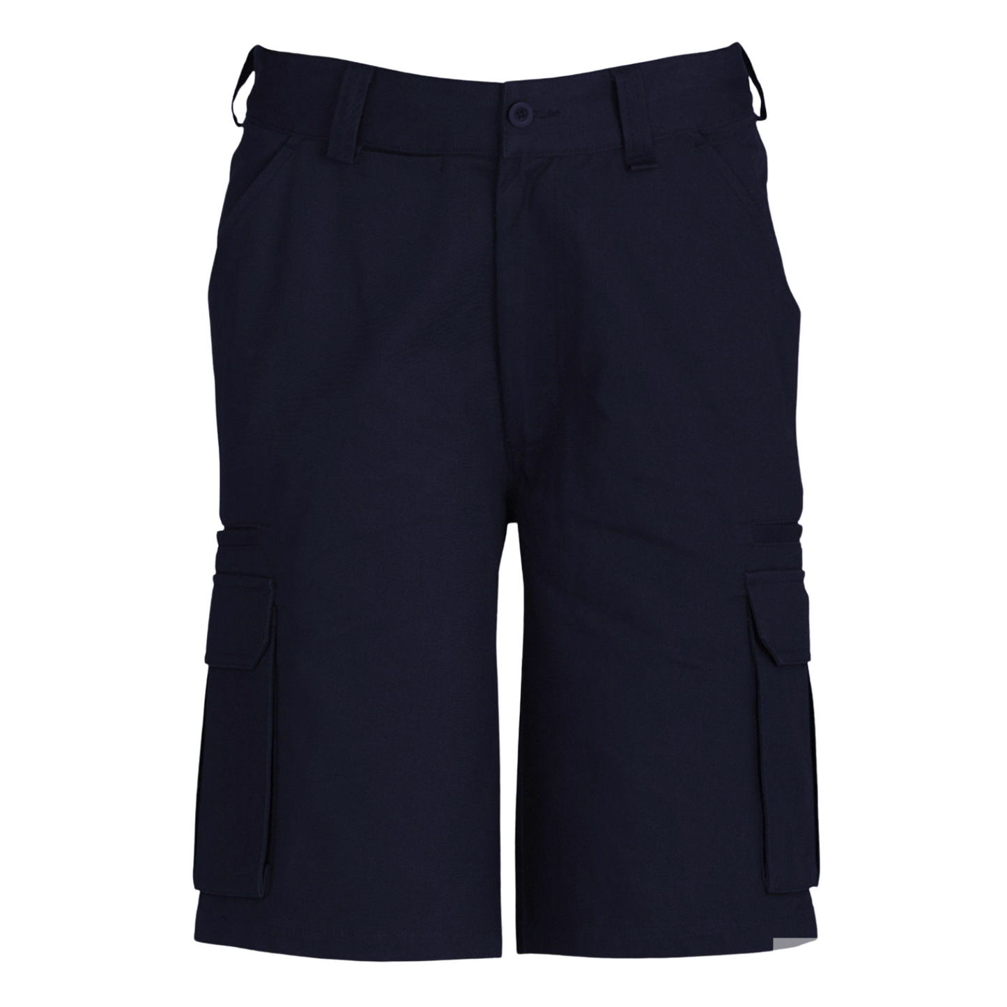 Mens CARGO SHORTS All Sizes 100% COTTON Drill Heavy Work Tradie Military - Navy - 132""