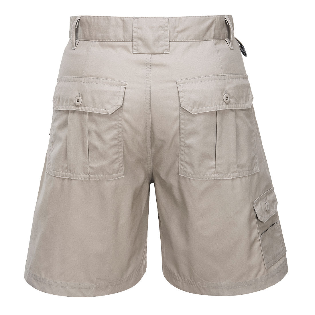 HUSKI Mens Cargo Shorts Work Casual Workwear - Bone - 2XL (102cm Waist)