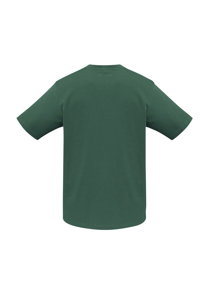 Plain T-Shirt 100% COTTON Basic Blank Tee Mens Ladies Casual BULK Adults - Bottle Green - M