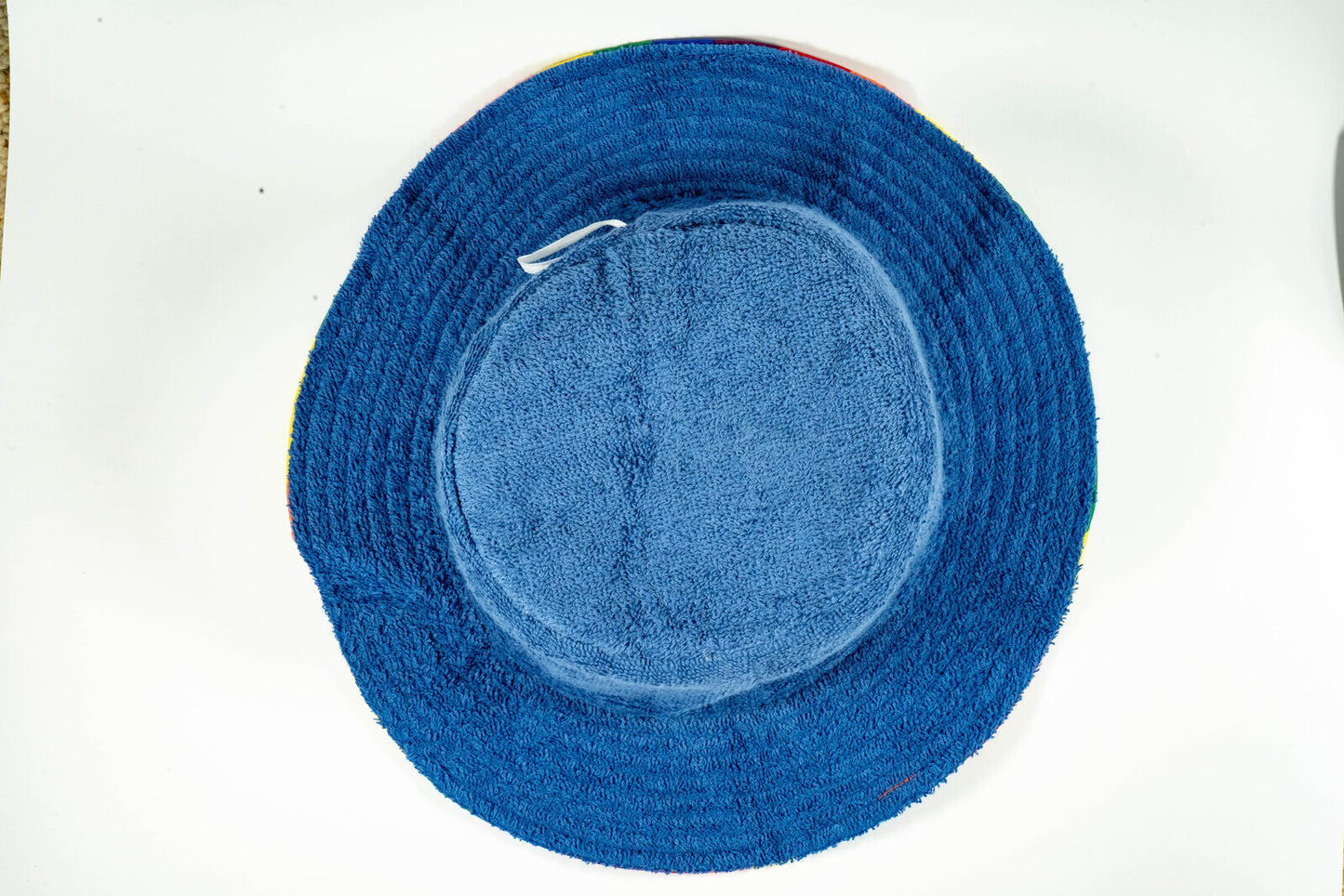 Rainbow Terry Towelling Bucket Hat Gay Lesbian Mardi Gras Party Cap LGBT - Reversible - Small (54cm)