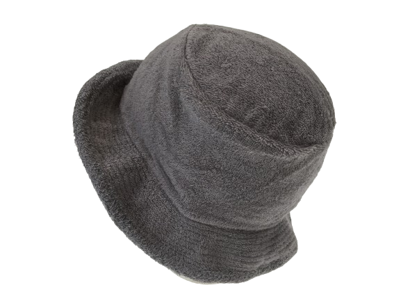 Stingy Brim Terry Towelling Bucket Hat Daggy Fishing Camping Lad Cap 100% COTTON - Grey - XXL