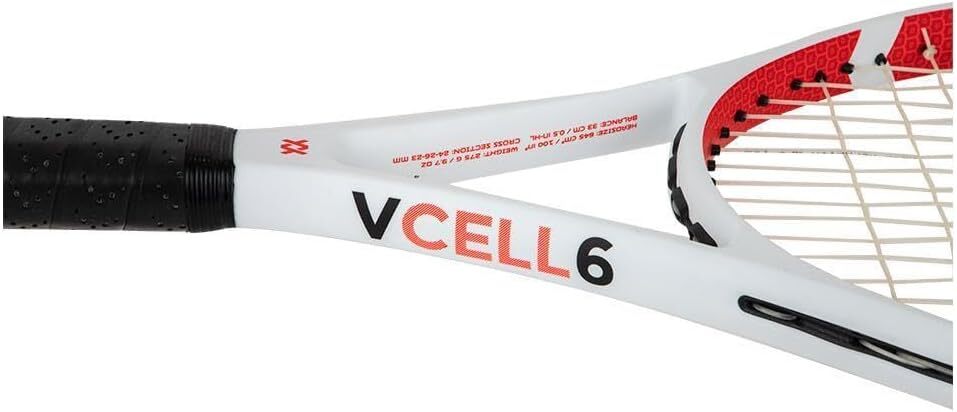Volkl V-Cell 6 Tennis Racquet - Fully Strung Racket & Free Dampener - 4 1/8