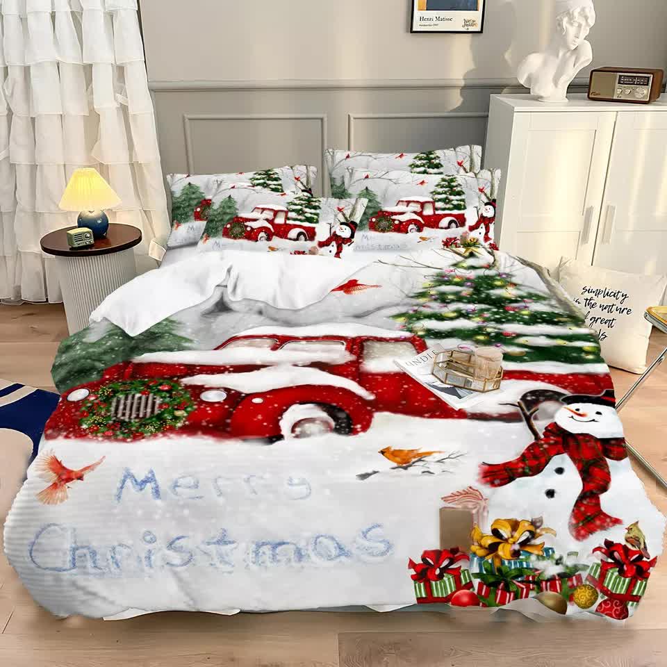 Elegant Touch Solid Color Duvet Cover Set - Easy Care-Queen