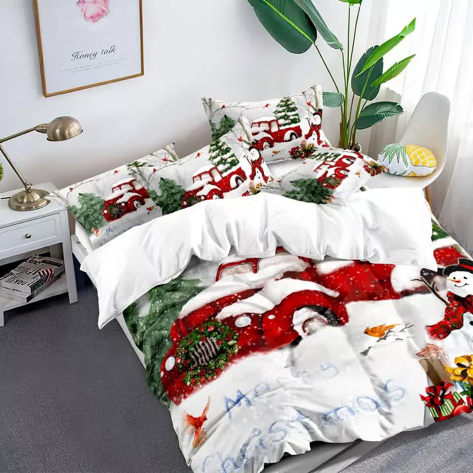 Elegant Touch Solid Color Duvet Cover Set - Easy Care-Queen