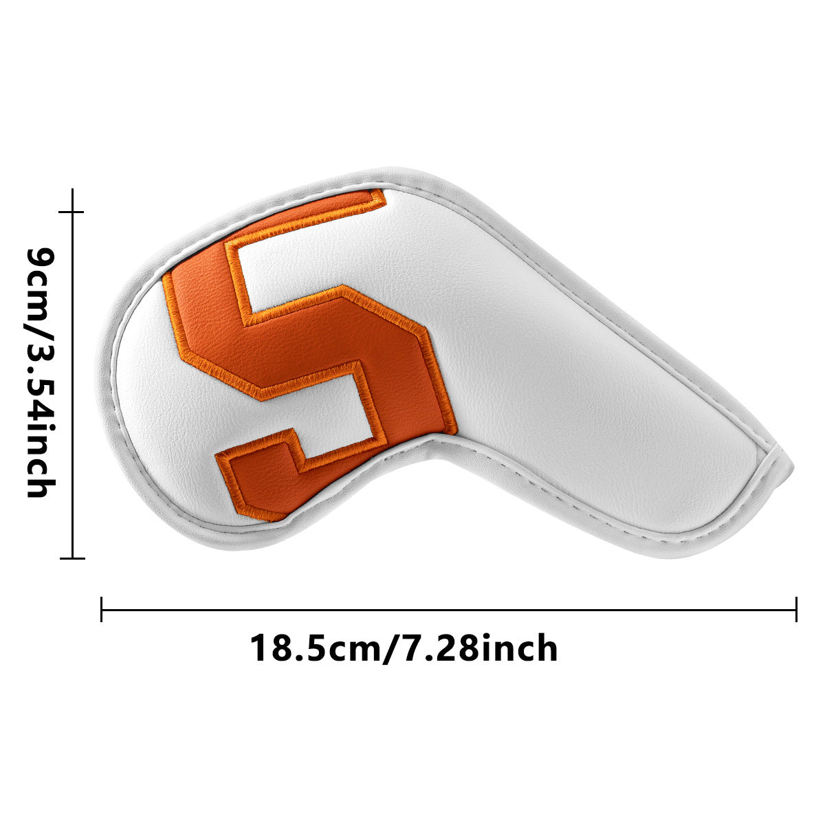 Black covers with Laser numbers, Premium PU Leather Golf Iron Headcover Set (10pcs) | Numbered 4-9, P, S, A, X | Protective Club Covers for Irons