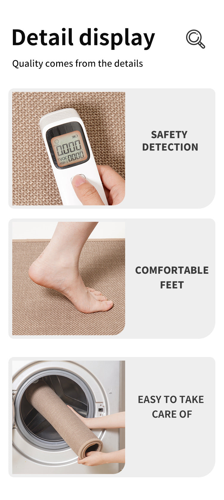 Red Quick Dry Bathroom Rug - Non-Slip PVC Foam, Super Absorbent, 40x60cm