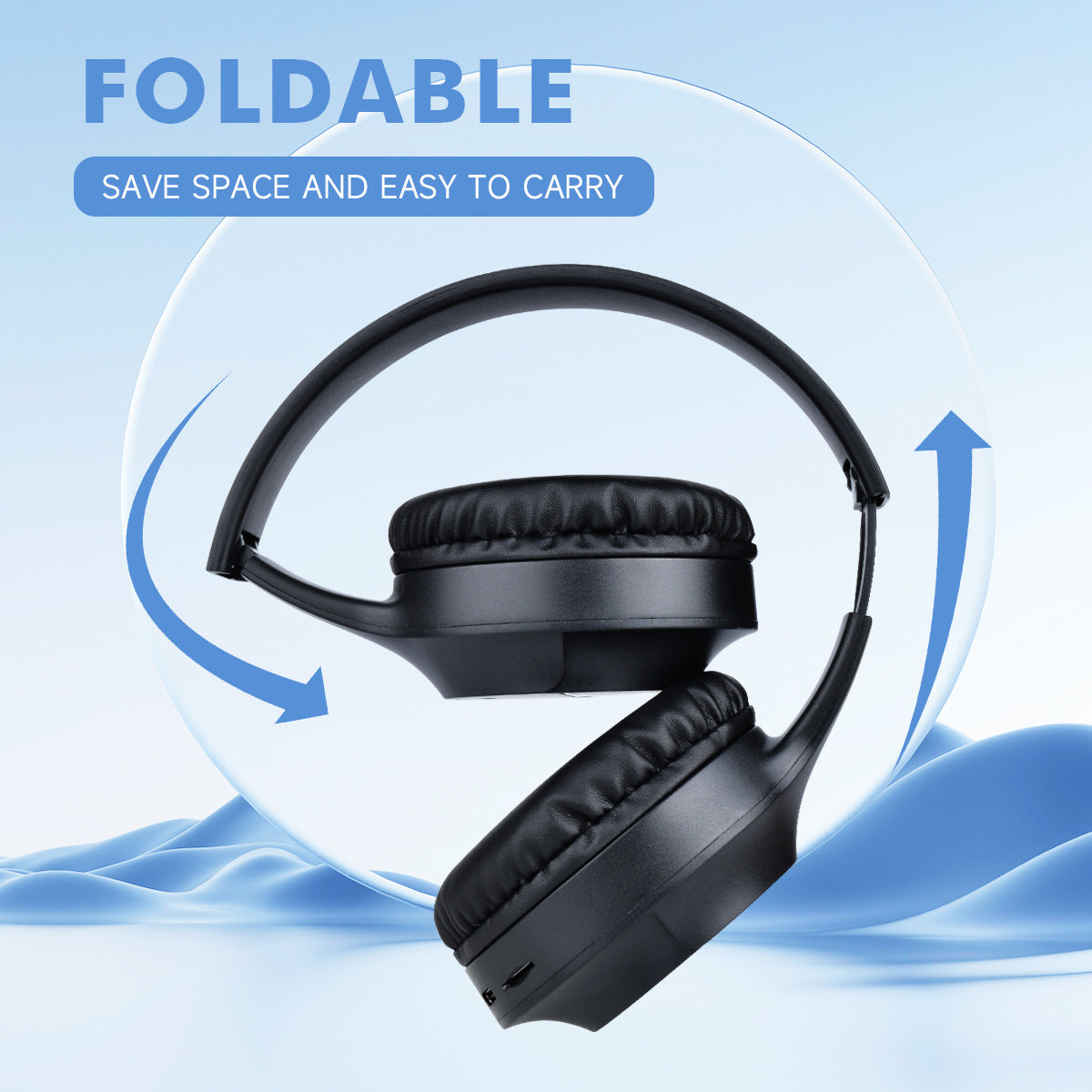 Pink Wireless Gaming Headphones with Lights - Foldable Design, 40mm Drivers, Comfortable