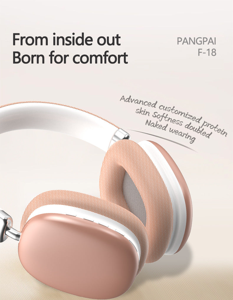 Black Wireless Bluetooth Headphones - Over-Ear, Deep Bass, Foldable, Long Battery Life