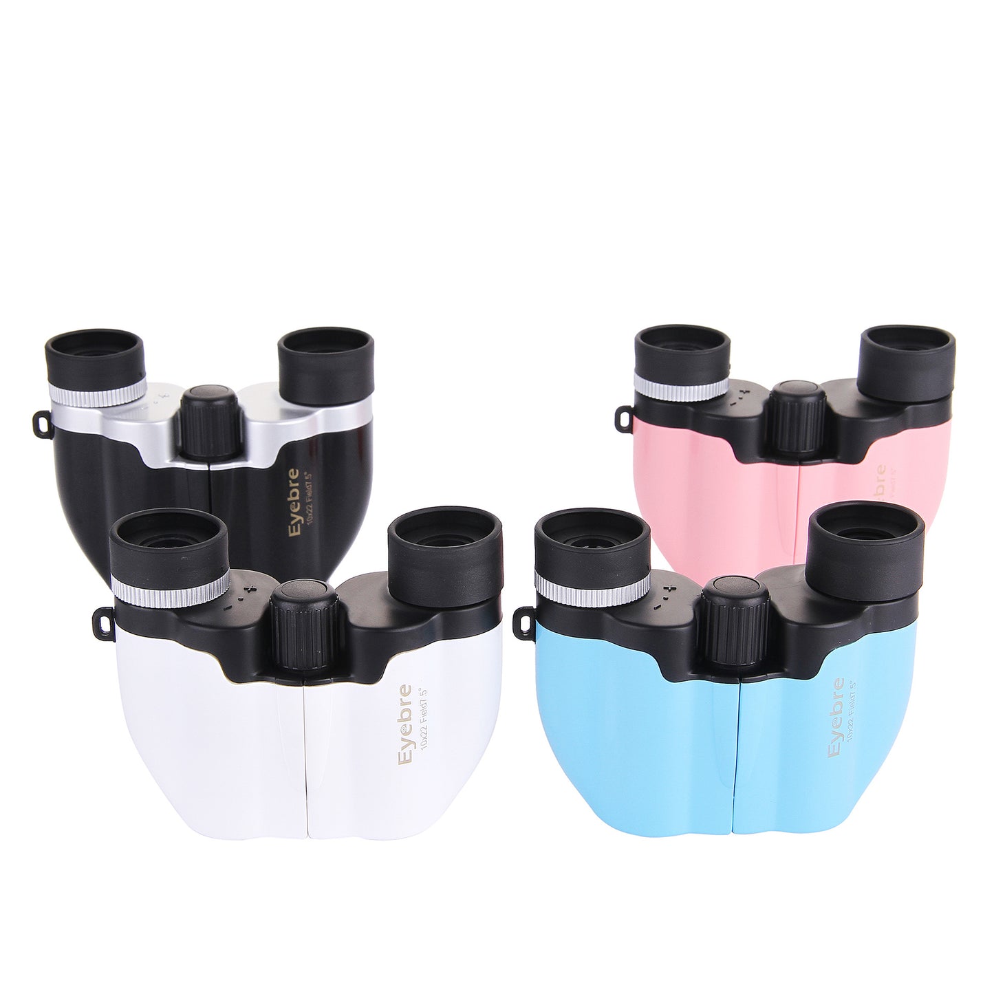 Purple 10x22 Compact Binoculars for Adults - High Definition Lightweight Telescope for Hiking, Travel, and Concerts