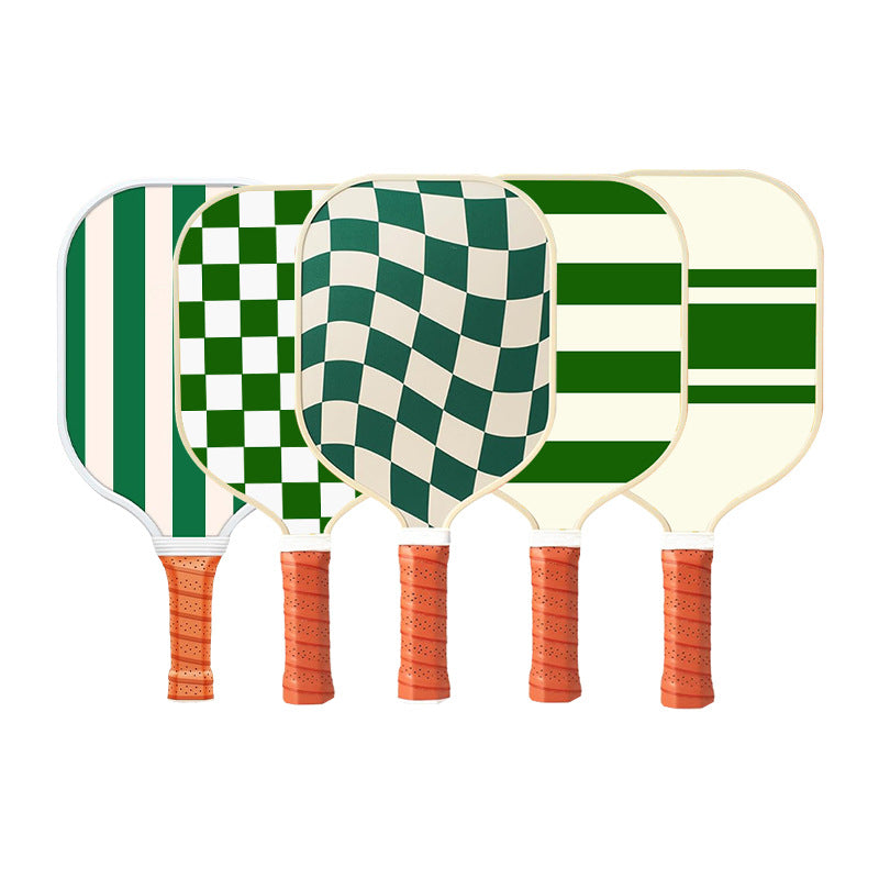 Style 3 White And Green T700 Carbon Fiber & Fiberglass Pickleball Paddle - Lightweight 220g with Anti-Slip TPU Grip for Training & Competition
