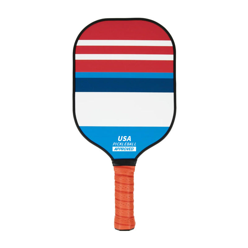 Style 1 Colorful Geometric Patterns Fiberglass Pickleball Paddle - Lightweight 220g with Anti-Slip TPU Grip for Outdoor Sports