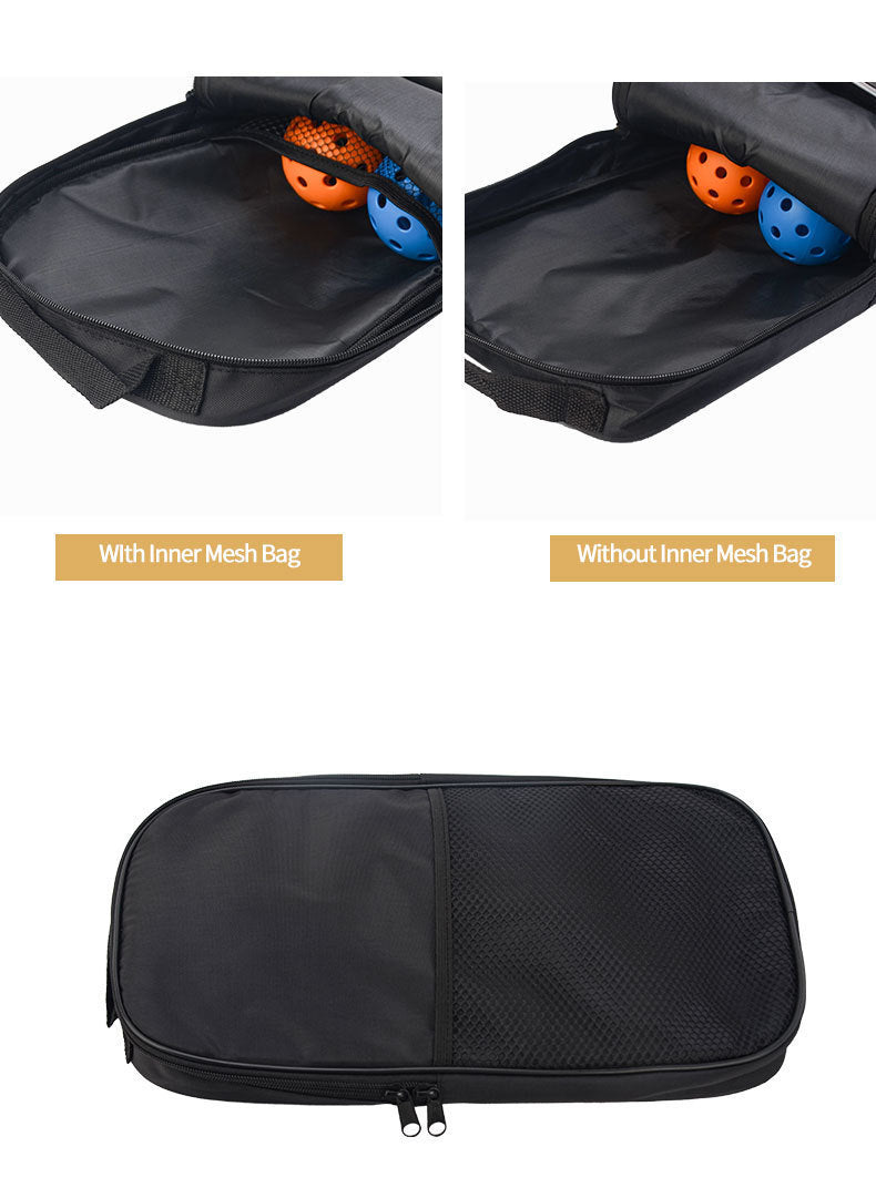 Dark Blue Fiberglass Pickleball Paddle Set - 2 Minimalist Paddles, 4 Balls, and Carry Bag for Outdoor Play