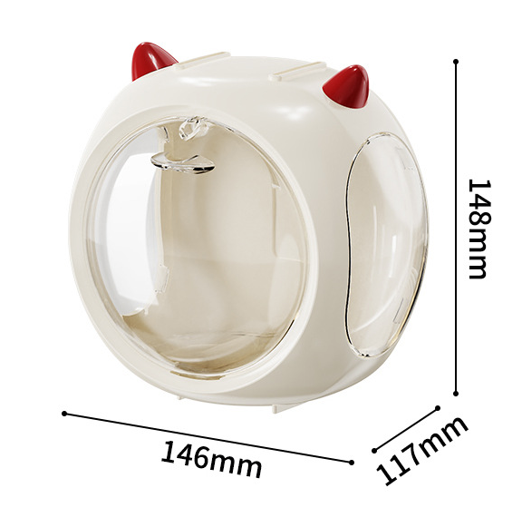 2PCS Blue Cute Magnetic Display Case - Dustproof 'Space Capsule' Box for Figures & Collectibles
