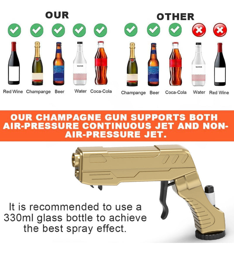 Silver Alloy Edition Party Atmosphere Setting Tools Party Atmosphere Props - Novelty Beer Bottle Ejector & Stopper