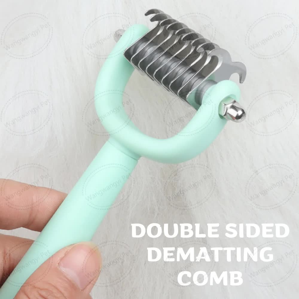 Green And Blue Complete 5-in-1 Pet Grooming Care Kit - Professional Deshedding Brushes, Combs & Nail Clippers Set for Dogs & Cats