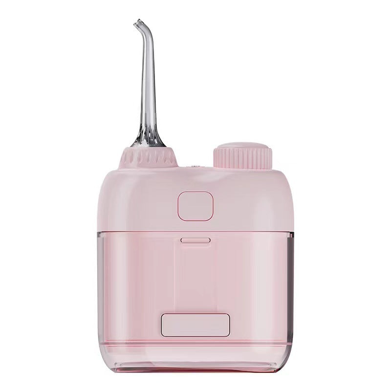 Ultra-Compact Mini Portable Water Flosser - IPX7 Waterproof, USB Rechargeable with Retractable Nozzle(pink)