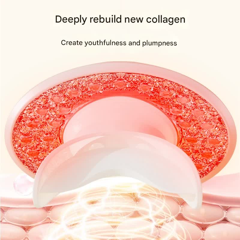 Lip Plumping & Anti-Aging Device with Red Light Therapy - Moisturizing & Wrinkle Reduction(white)