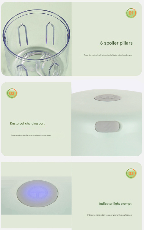 White Compact Cordless Electric Mini Food Chopper Set - USB Rechargeable Garlic Masher & Veggie Dicer (100ml & 250ml)