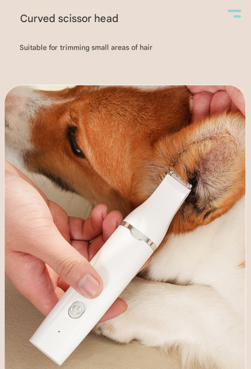 Blue Professional 4-in-1 Pet Grooming Kit - Low Noise Cordless Clippers, Trimmer & Nail Grinder for Dogs and Cats