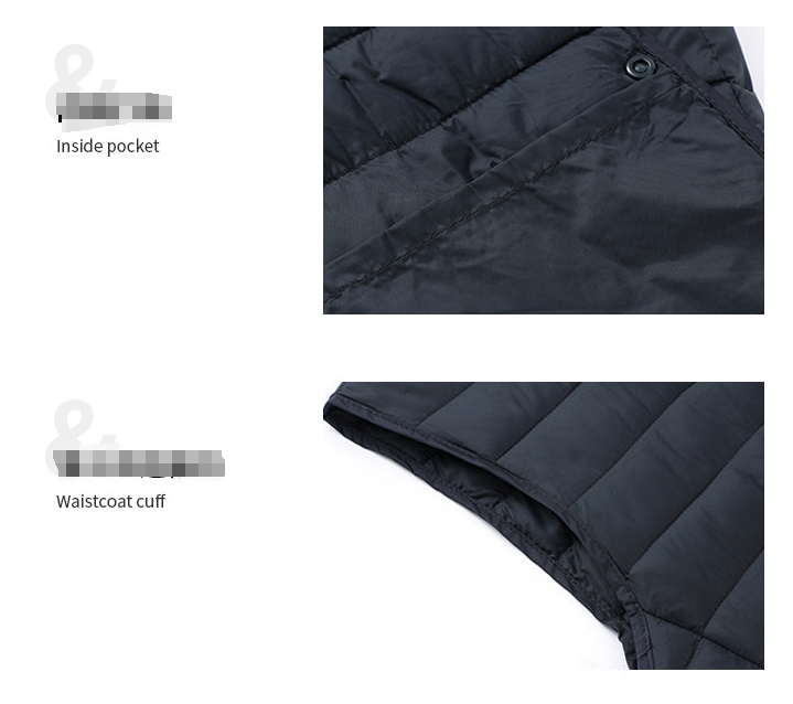 L Black Men's Lightweight Quilted Puffer Vest - Ideal Sleeveless Jacket for Winter Layering